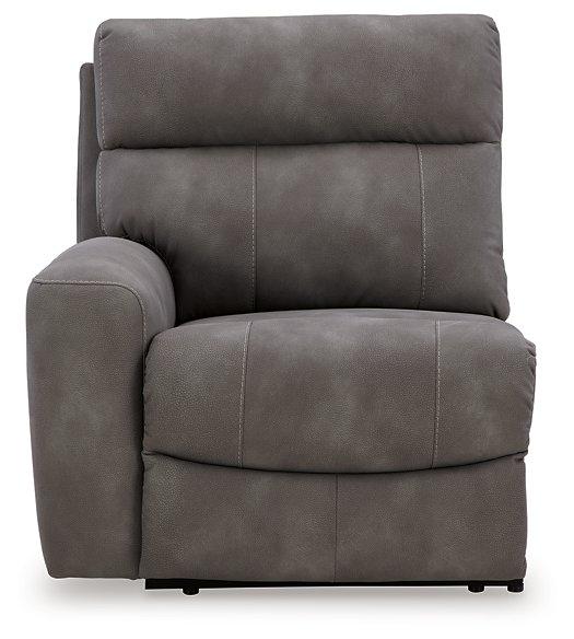 Next-Gen DuraPella Power Reclining Sectional Loveseat with Console - Theo's Factory Direct Mattress & Furniture (Columbus, OH)