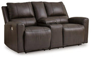 Boxmere Power Reclining Loveseat with Console - Theo's Factory Direct Mattress & Furniture (Columbus, OH)