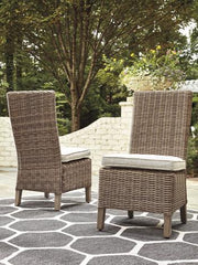 Beachcroft Outdoor Side Chair with Cushion (Set of 2) - Theo's Factory Direct Mattress & Furniture (Columbus, OH)