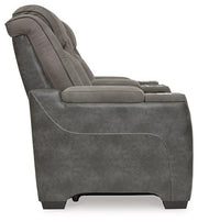Next-Gen DuraPella Power Reclining Loveseat with Console - Theo's Factory Direct Mattress & Furniture (Columbus, OH)