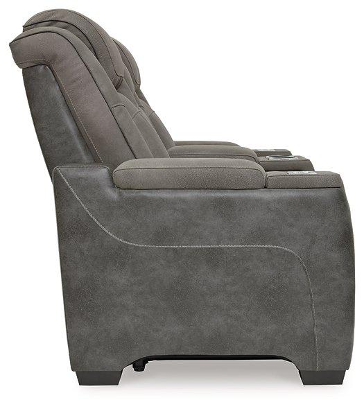 Next-Gen DuraPella Power Reclining Loveseat with Console - Theo's Factory Direct Mattress & Furniture (Columbus, OH)