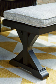 Beachcroft Outdoor Bench with Cushion - Theo's Factory Direct Mattress & Furniture (Columbus, OH)