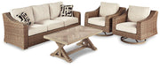 Beachcroft Outdoor Conversation Set - Theo's Factory Direct Mattress & Furniture (Columbus, OH)