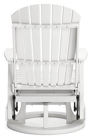 Hyland wave Outdoor Swivel Glider Chair - Theo's Factory Direct Mattress & Furniture (Columbus, OH)