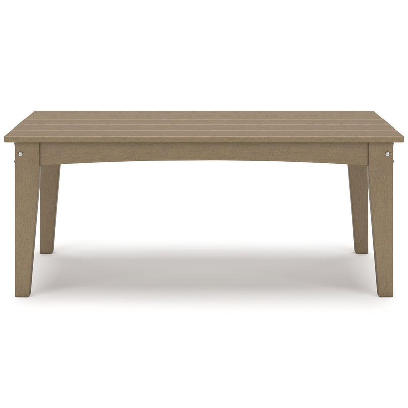 Hyland wave Outdoor Coffee Table - Theo's Factory Direct Mattress & Furniture (Columbus, OH)