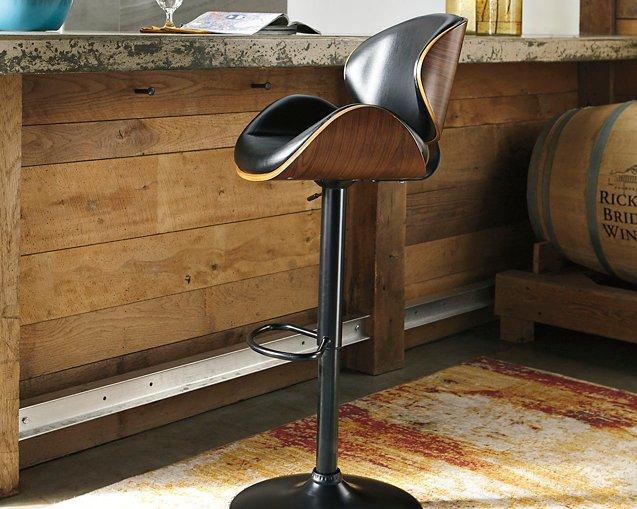 Bellatier Adjustable Height Bar Stool - Theo's Factory Direct Mattress & Furniture (Columbus, OH)