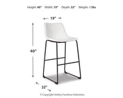 Centiar Pub Height Bar Stool - Theo's Factory Direct Mattress & Furniture (Columbus, OH)