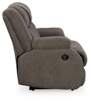 First Base Reclining Loveseat - Theo's Factory Direct Mattress & Furniture (Columbus, OH)