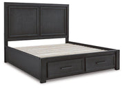 Foyland Panel Storage Bed - Theo's Factory Direct Mattress & Furniture (Columbus, OH)