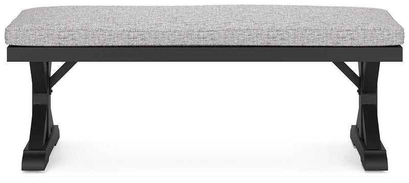 Beachcroft Outdoor Bench with Cushion - Theo's Factory Direct Mattress & Furniture (Columbus, OH)