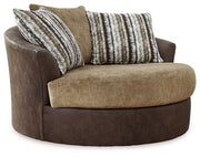 Alesbury Oversized Swivel Accent Chair - Theo's Factory Direct Mattress & Furniture (Columbus, OH)