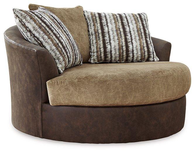 Alesbury Oversized Swivel Accent Chair - Theo's Factory Direct Mattress & Furniture (Columbus, OH)
