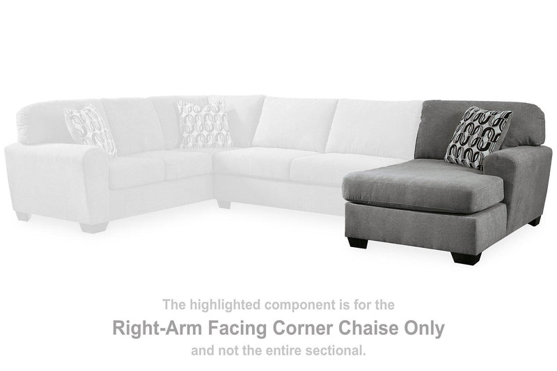 Birkdale Court Sectional with Chaise - Theo's Factory Direct Mattress & Furniture (Columbus, OH)