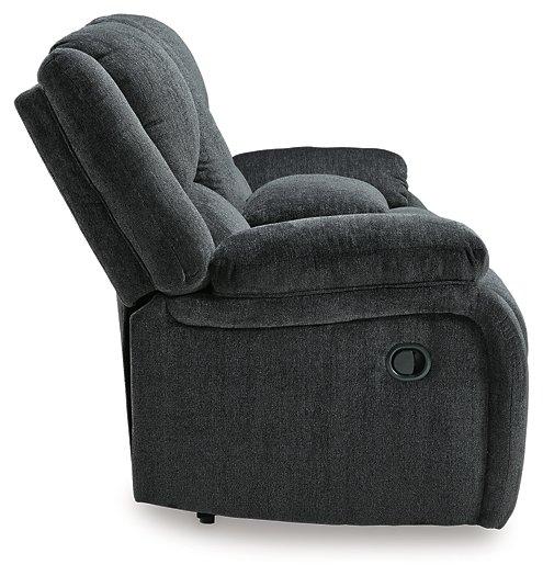 Draycoll Reclining Loveseat with Console - Theo's Factory Direct Mattress & Furniture (Columbus, OH)