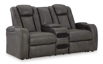 Fyne-Dyme Power Reclining Loveseat with Console - Theo's Factory Direct Mattress & Furniture (Columbus, OH)