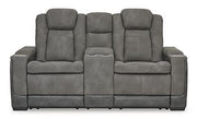 Next-Gen DuraPella Power Reclining Loveseat with Console - Theo's Factory Direct Mattress & Furniture (Columbus, OH)