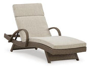 Beachcroft Outdoor Chaise Lounge with Cushion - Theo's Factory Direct Mattress & Furniture (Columbus, OH)
