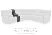 Next-Gen DuraPella Power Reclining Sectional Loveseat with Console - Theo's Factory Direct Mattress & Furniture (Columbus, OH)