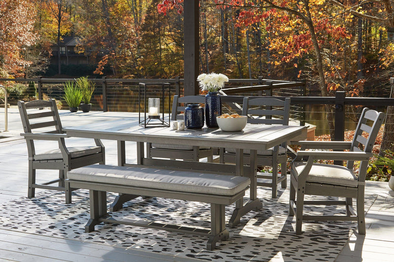 Visola Outdoor Dining Set - Theo's Factory Direct Mattress & Furniture (Columbus, OH)