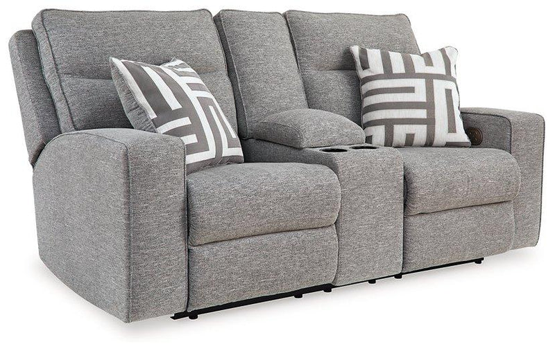 Biscoe Power Reclining Loveseat - Theo's Factory Direct Mattress & Furniture (Columbus, OH)