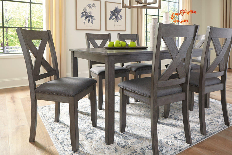 Caitbrook Dining Table and Chairs (Set of 7) - Theo's Factory Direct Mattress & Furniture (Columbus, OH)
