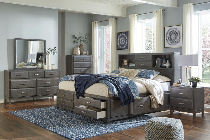 Caitbrook Storage Bed with 8 Drawers - Theo's Factory Direct Mattress & Furniture (Columbus, OH)