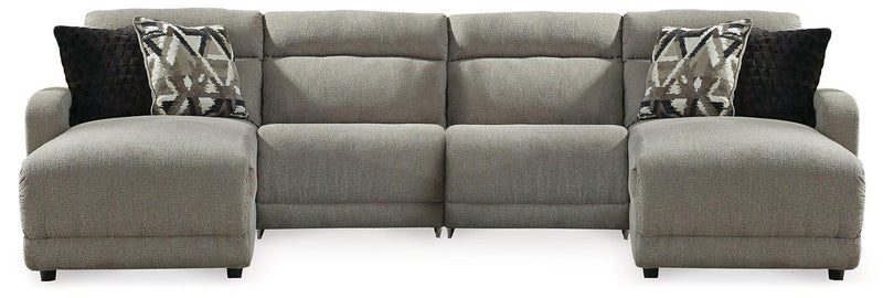 Colleyville Power Reclining Sectional with Chaise - Theo's Factory Direct Mattress & Furniture (Columbus, OH)