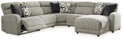 Colleyville Power Reclining Sectional with Chaise - Theo's Factory Direct Mattress & Furniture (Columbus, OH)