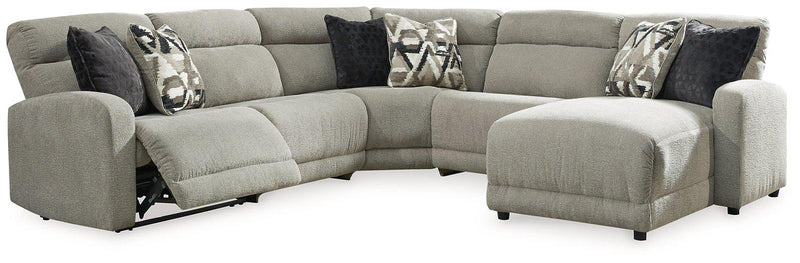 Colleyville Power Reclining Sectional with Chaise - Theo's Factory Direct Mattress & Furniture (Columbus, OH)
