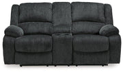 Draycoll Reclining Loveseat with Console - Theo's Factory Direct Mattress & Furniture (Columbus, OH)
