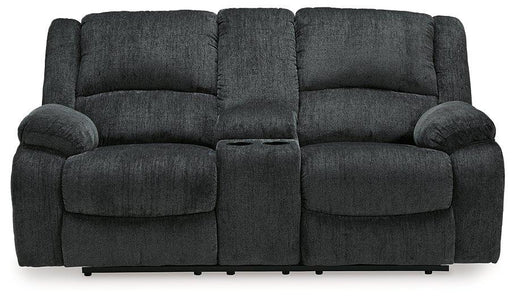 Draycoll Reclining Loveseat with Console - Theo's Factory Direct Mattress & Furniture (Columbus, OH)