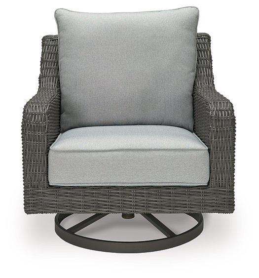 Elite Park Outdoor Swivel Lounge with Cushion - Theo's Factory Direct Mattress & Furniture (Columbus, OH)