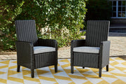 Beachcroft Outdoor Arm Chair with Cushion (Set of 2) - Theo's Factory Direct Mattress & Furniture (Columbus, OH)