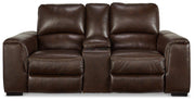 Alessandro Power Reclining Loveseat with Console - Theo's Factory Direct Mattress & Furniture (Columbus, OH)