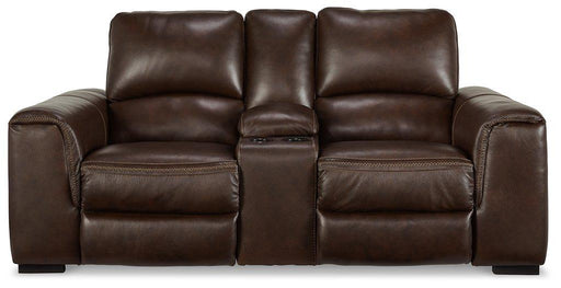 Alessandro Power Reclining Loveseat with Console - Theo's Factory Direct Mattress & Furniture (Columbus, OH)