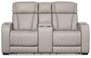 Boyington Power Reclining Loveseat with Console - Theo's Factory Direct Mattress & Furniture (Columbus, OH)