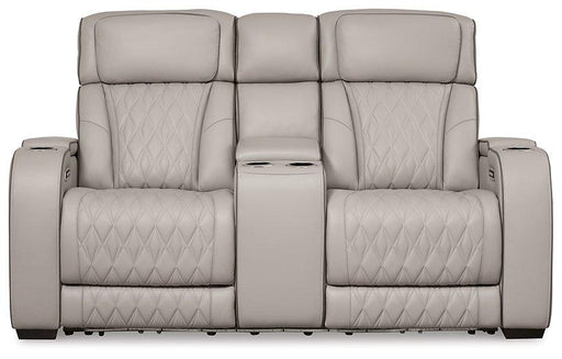 Boyington Power Reclining Loveseat with Console - Theo's Factory Direct Mattress & Furniture (Columbus, OH)