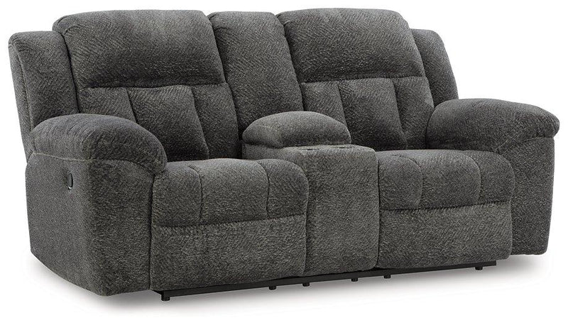 Frohn Reclining Loveseat with Console - Theo's Factory Direct Mattress & Furniture (Columbus, OH)