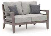 Hillside Barn Outdoor Loveseat with Cushion - Theo's Factory Direct Mattress & Furniture (Columbus, OH)