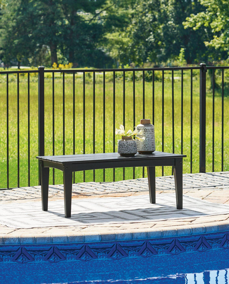 Hyland wave Outdoor Coffee Table - Theo's Factory Direct Mattress & Furniture (Columbus, OH)