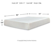 10 Inch Chime Memory Foam Mattress Set - Theo's Factory Direct Mattress & Furniture (Columbus, OH)