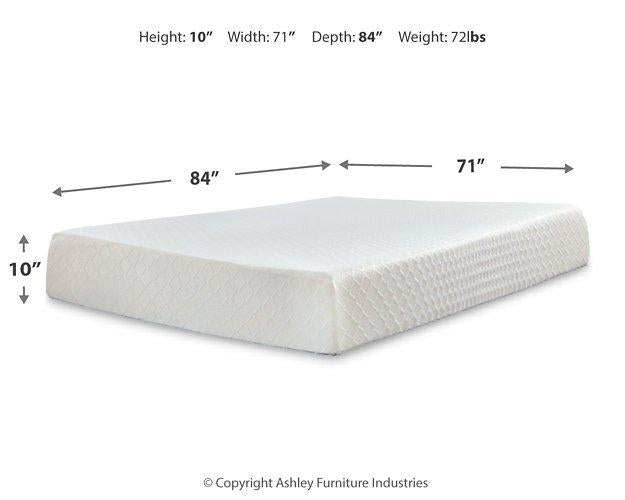10 Inch Chime Memory Foam Mattress Set - Theo's Factory Direct Mattress & Furniture (Columbus, OH)