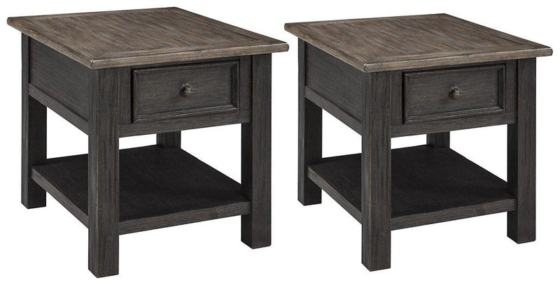 Tyler Creek End Table Set - Theo's Factory Direct Mattress & Furniture (Columbus, OH)