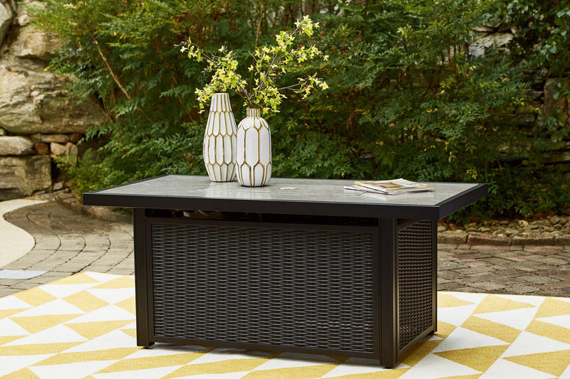Beachcroft Outdoor Fire Pit Table - Theo's Factory Direct Mattress & Furniture (Columbus, OH)