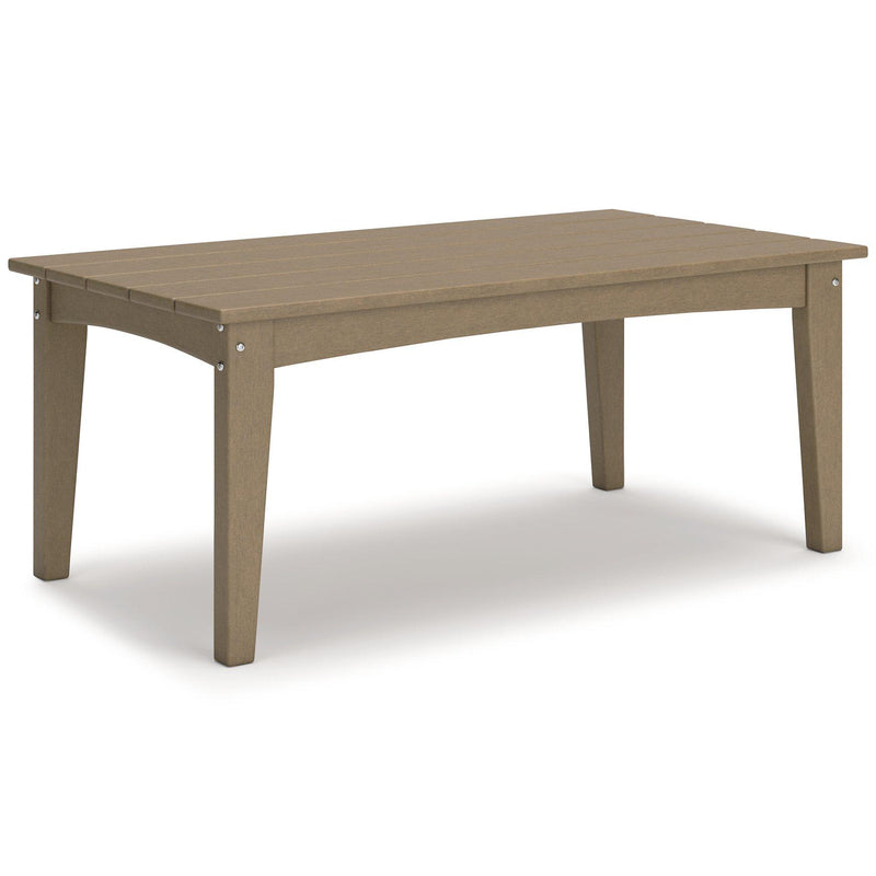 Hyland wave Outdoor Coffee Table - Theo's Factory Direct Mattress & Furniture (Columbus, OH)