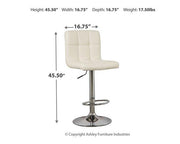 Bellatier Adjustable Height Bar Stool - Theo's Factory Direct Mattress & Furniture (Columbus, OH)