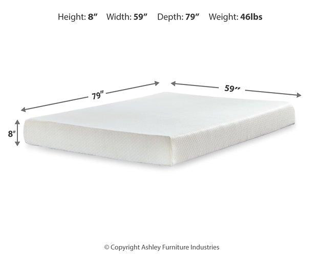 Chime 8 Inch Memory Foam Mattress in a Box - Theo's Factory Direct Mattress & Furniture (Columbus, OH)