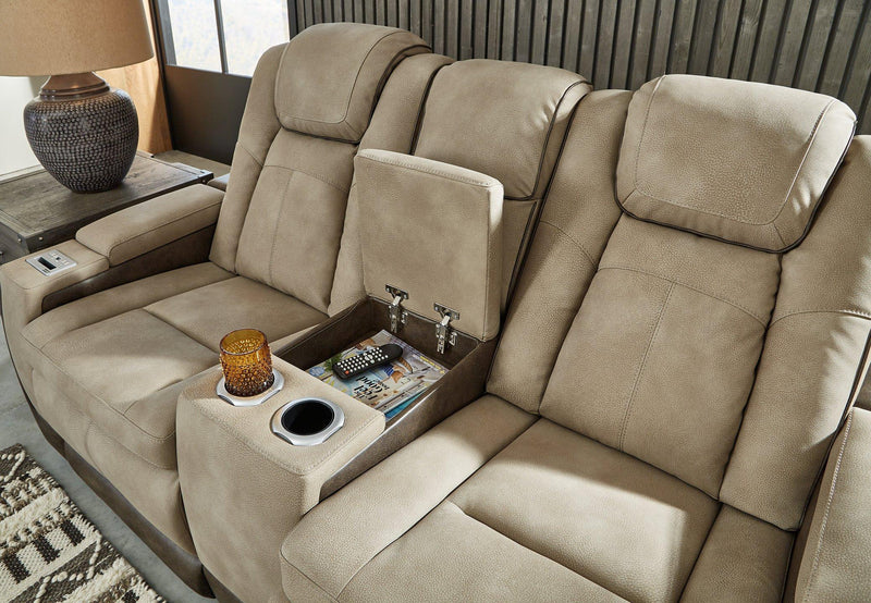 Next-Gen DuraPella Power Reclining Loveseat with Console - Theo's Factory Direct Mattress & Furniture (Columbus, OH)