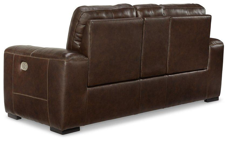 Alessandro Power Reclining Loveseat with Console - Theo's Factory Direct Mattress & Furniture (Columbus, OH)