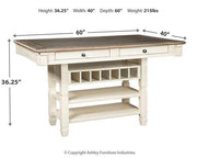 Bolanburg Counter Height Dining Table - Theo's Factory Direct Mattress & Furniture (Columbus, OH)